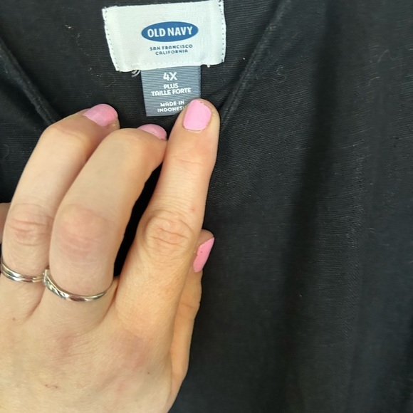 Old Navy Plus Size 4X Linen-Blend tie Waist  Dress - Picture 6 of 10